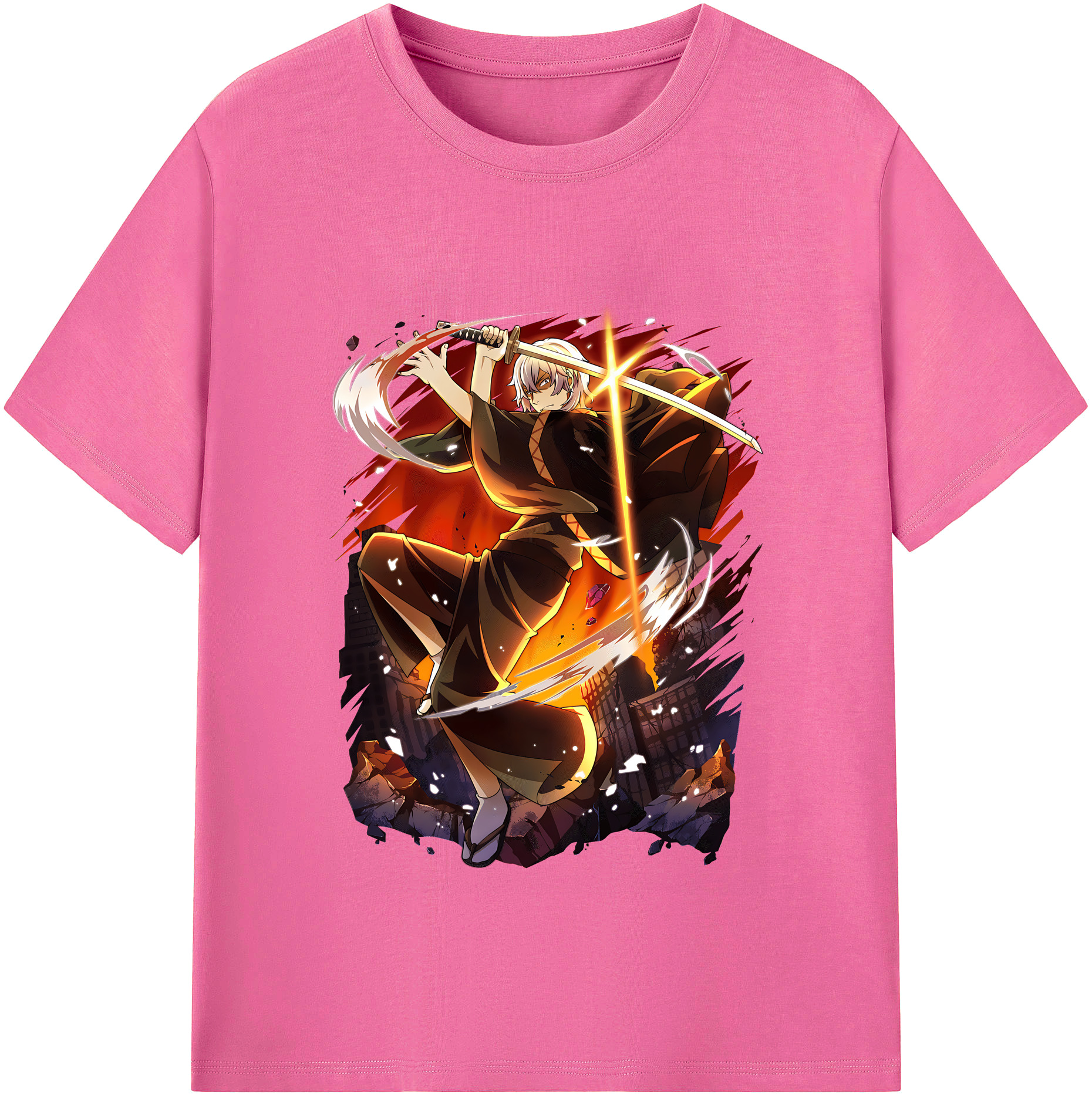 （画像用） 文豪ストレイドッグス Bungo Stray Dogs レディースカジュアルプリントTシャツ（綿100％）